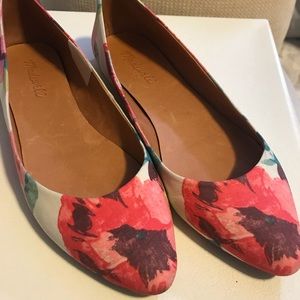 Madewell floral flats